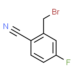 ChemSpider 2D Image | 2-Cyano-5-fluorobenzyl bromide | C8H5BrFN