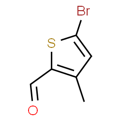 ChemSpider 2D Image | 5-Bromo-3-methyl-2-thiophenecarbaldehyde | C6H5BrOS