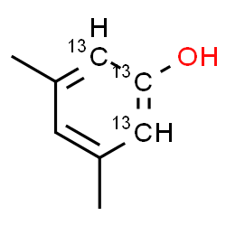 ChemSpider 2D Image | 3,5-Dimethyl(1,2,6-~13~C_3_)phenol | C513C3H10O