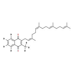 ChemSpider 2D Image | 2-(~2~H_3_)Methyl-3-[(2Z,6Z,10E)-3,7,11,15-tetramethyl-2,6,10,14-hexadecatetraen-1-yl]-1,4-(~2~H_4_)naphthalenedione | C31H33D7O2