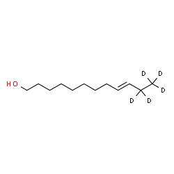 ChemSpider 2D Image | (9E)-(11,11,12,12,12-~2~H_5_)-9-Dodecen-1-ol | C12H19D5O