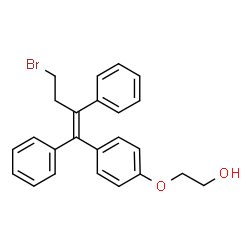 ChemSpider 2D Image | 2-{4-[(1Z)-4-Bromo-1,2-diphenyl-1-buten-1-yl]phenoxy}ethanol | C24H23BrO2