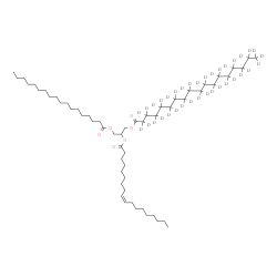 ChemSpider 2D Image | 1-[(~2~H_35_)Octadecanoyloxy]-3-(stearoyloxy)-2-propanyl (9Z)-9-octadecenoate | C57H73D35O6
