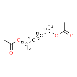 ChemSpider 2D Image | (~13~C_4_)-2-Butyne-1,4-diyl diacetate | C413C4H10O4