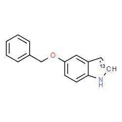 ChemSpider 2D Image | 5-(Benzyloxy)(2-~13~C)-1H-indole | C1413CH13NO