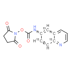 ChemSpider 2D Image | 1-{[(4a,5,6,7,8,8a-~13~C_6_)-6-Quinolinylcarbamoyl]oxy}-2,5-pyrrolidinedione | C813C6H11N3O4