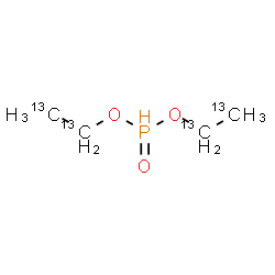ChemSpider 2D Image | Bis[(~13~C_2_)ethyl] phosphonate | 13C4H11O3P