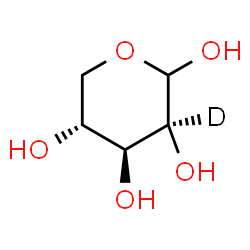 ChemSpider 2D Image | D-(C~2~-~2~H)Lyxopyranose | C5H9DO5