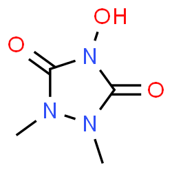 ChemSpider 2D Image | 4-Hydroxy-1,2-dimethyl-1,2,4-triazolidine-3,5-dione | C4H7N3O3
