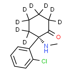 ChemSpider 2D Image | (2S)-2-(2-Chlorophenyl)-2-(methylamino)(~2~H_8_)cyclohexanone | C13H8D8ClNO