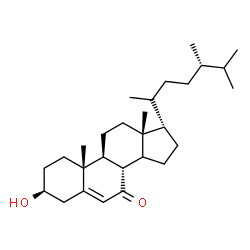 ChemSpider 2D Image | (3beta,14xi,17alpha,20xi)-3-Hydroxyergost-5-en-7-one | C28H46O2