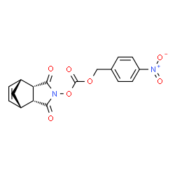 ChemSpider 2D Image | (1R,2S,6R,7S)-4-({[(4-Nitrobenzyl)oxy]carbonyl}oxy)-4-azatricyclo[5.2.1.0~2,6~]dec-8-ene-3,5-dione | C17H14N2O7