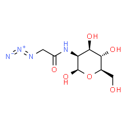 ChemSpider 2D Image | 2-[(Azidoacetyl)amino]-2-deoxy-beta-D-mannopyranose | C8H14N4O6