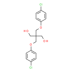 ChemSpider 2D Image | 2,2-Bis[(4-chlorophenoxy)methyl]-1,3-propanediol | C17H18Cl2O4