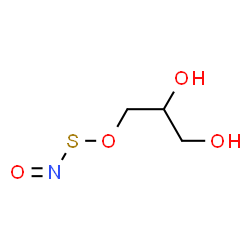 ChemSpider 2D Image | 3-[(Nitrososulfanyl)oxy]-1,2-propanediol | C3H7NO4S