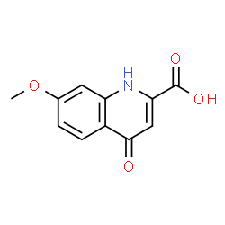 ChemSpider 2D Image | 4-hydroxy-7-methoxyquinoline-2-carboxylic acid | C11H9NO4