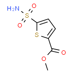 ChemSpider 2D Image | Methyl 5-sulfamoyl-2-thiophenecarboxylate | C6H7NO4S2
