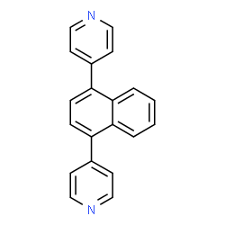 ChemSpider 2D Image | 4,4'-(1,4-Naphthalenediyl)dipyridine | C20H14N2
