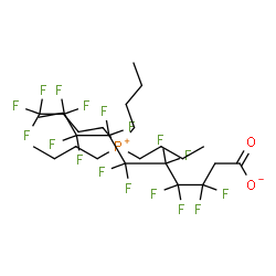 ChemSpider 2D Image | Tetrabutylphosphonium 3,3,4,4,5,5,6,6,7,7,8,8,9,9,10,10,10-heptadecafluorodecanoate | C26H38F17O2P