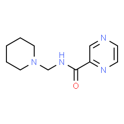 ChemSpider 2D Image | N-(1-Piperidinylmethyl)-2-pyrazinecarboxamide | C11H16N4O