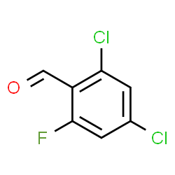 ChemSpider 2D Image | 2,4-Dichloro-6-fluorobenzaldehyde | C7H3Cl2FO