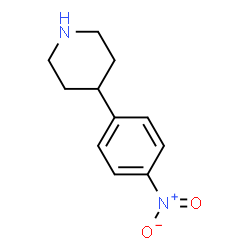 ChemSpider 2D Image | 4-(4-Nitrophenyl)piperidine | C11H14N2O2