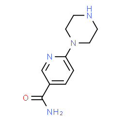 ChemSpider 2D Image | 6-(1-Piperazinyl)nicotinamide | C10H14N4O