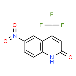 ChemSpider 2D Image | 6-nitro-4-(trifluoromethyl)-1H-quinolin-2-one | C10H5F3N2O3