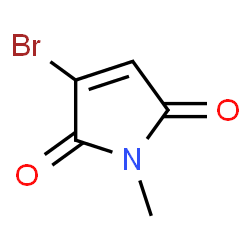 ChemSpider 2D Image | 3-Bromo-1-methyl-1H-pyrrole-2,5-dione | C5H4BrNO2