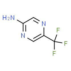 ChemSpider 2D Image | 5-(Trifluoromethyl)-2-pyrazinamine | C5H4F3N3
