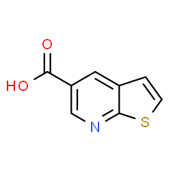 ChemSpider 2D Image | Thieno[2,3-b]pyridine-5-carboxylic acid | C8H5NO2S