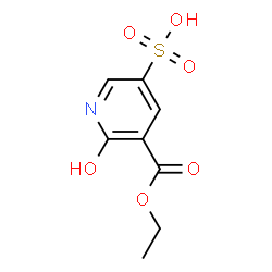 ChemSpider 2D Image | 5-(ethoxycarbonyl)-6-hydroxypyridine-3-sulfonic acid | C8H9NO6S
