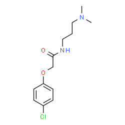 ChemSpider 2D Image | 2-(4-Chlorophenoxy)-N-[3-(dimethylamino)propyl]acetamide | C13H19ClN2O2