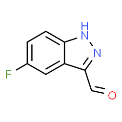 ChemSpider 2D Image | 5-Fluoro indazole-3-carboxaldehyde | C8H5FN2O