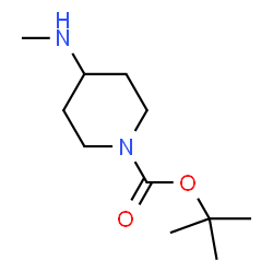 ChemSpider 2D Image | 1-Boc-4-(methylamino)piperidine | C11H22N2O2