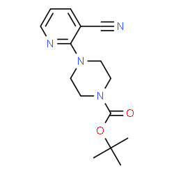 ChemSpider 2D Image | tert-butyl 4-(3-cyanopyridin-2-yl)piperazine-1-carboxylate | C15H20N4O2