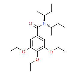 ChemSpider 2D Image | N,N-Di[(2S)-2-butanyl]-3,4,5-triethoxybenzamide | C21H35NO4