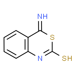 ChemSpider 2D Image | 4-imino-4H-3,1-benzothiazine-2-thiol | C8H6N2S2