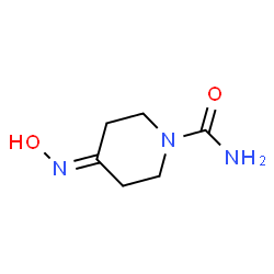 ChemSpider 2D Image | 4-(Hydroxyimino)-1-piperidinecarboxamide | C6H11N3O2