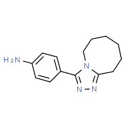 ChemSpider 2D Image | 4-(5,6,7,8,9,10-Hexahydro[1,2,4]triazolo[4,3-a]azocin-3-yl)aniline | C14H18N4