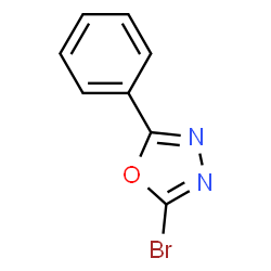 ChemSpider 2D Image | 2-Bromo-5-phenyl-1,3,4-oxadiazole | C8H5BrN2O
