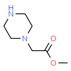 ChemSpider 2D Image | Methyl 1-piperazinylacetate | C7H14N2O2