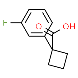ChemSpider 2D Image | 1-(3-Fluorophenyl)cyclobutanecarboxylic acid | C11H11FO2