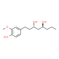 ChemSpider 2D Image | (3S,5S)-1-(4-Hydroxy-3-methoxyphenyl)-3,5-octanediol | C15H24O4