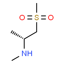 ChemSpider 2D Image | (2R)-N-Methyl-1-(methylsulfonyl)-2-propanamine | C5H13NO2S