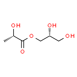 ChemSpider 2D Image | (2R)-2,3-Dihydroxypropyl (2S)-2-hydroxypropanoate | C6H12O5
