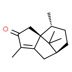 ChemSpider 2D Image | (1R,7S,10R)-4,10,11,11-Tetramethyltricyclo[5.3.1.0~1,5~]undec-4-en-3-one | C15H22O