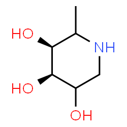 ChemSpider 2D Image | (3S,4R)-2-Methyl-3,4,5-piperidinetriol | C6H13NO3