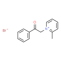 ChemSpider 2D Image | 2-Methyl-1-(2-oxo-2-phenylethyl)pyridinium bromide | C14H14BrNO