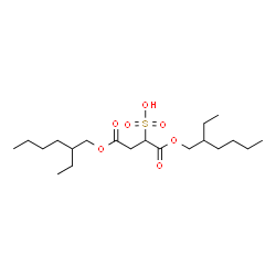 ChemSpider 2D Image | 1,4-Bis(2-ethylhexyl) sulfosuccinate | C20H38O7S